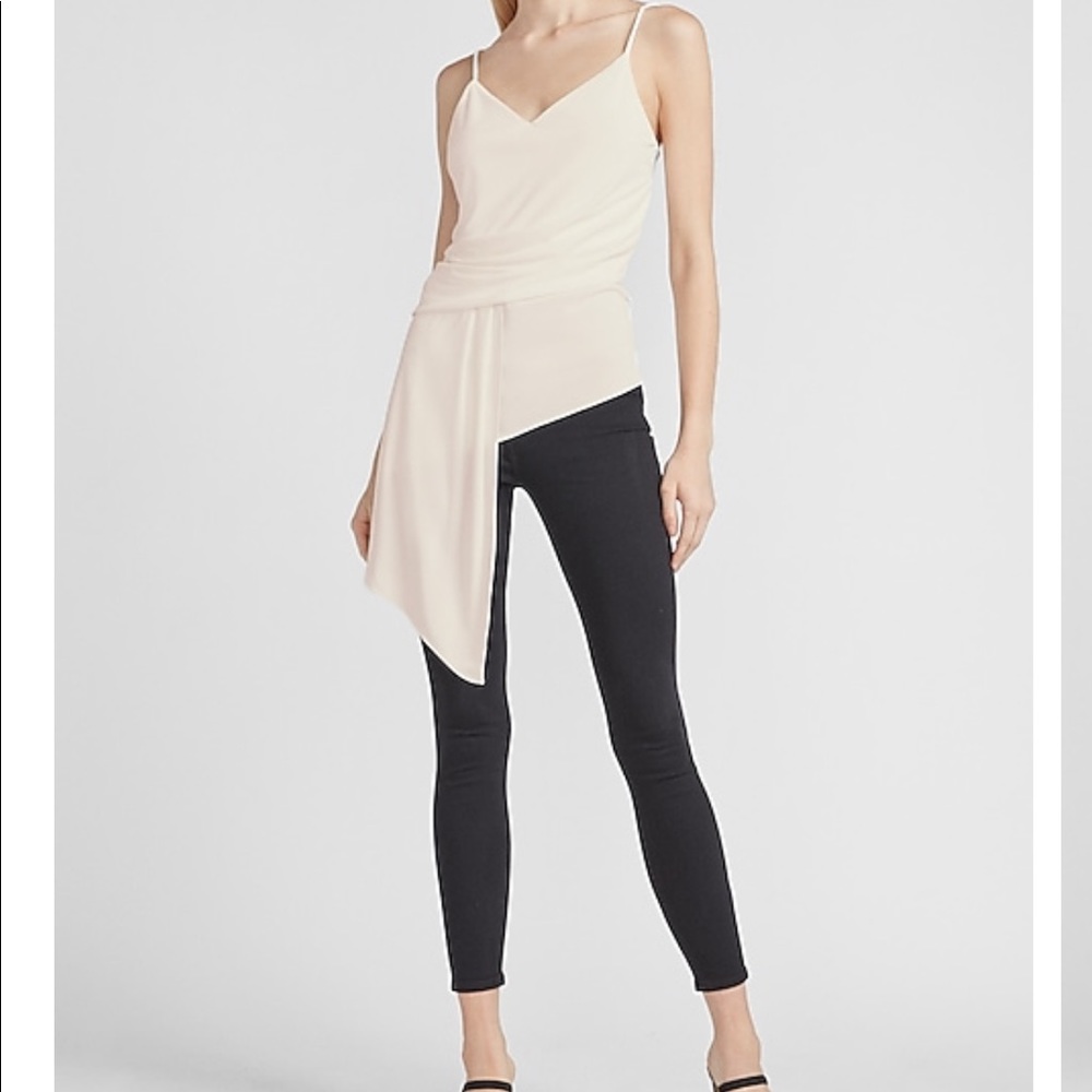 NWT Express Asymmetrical Wrap Front Cami